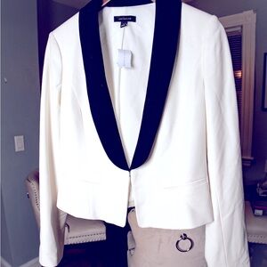 White/Black Blazer